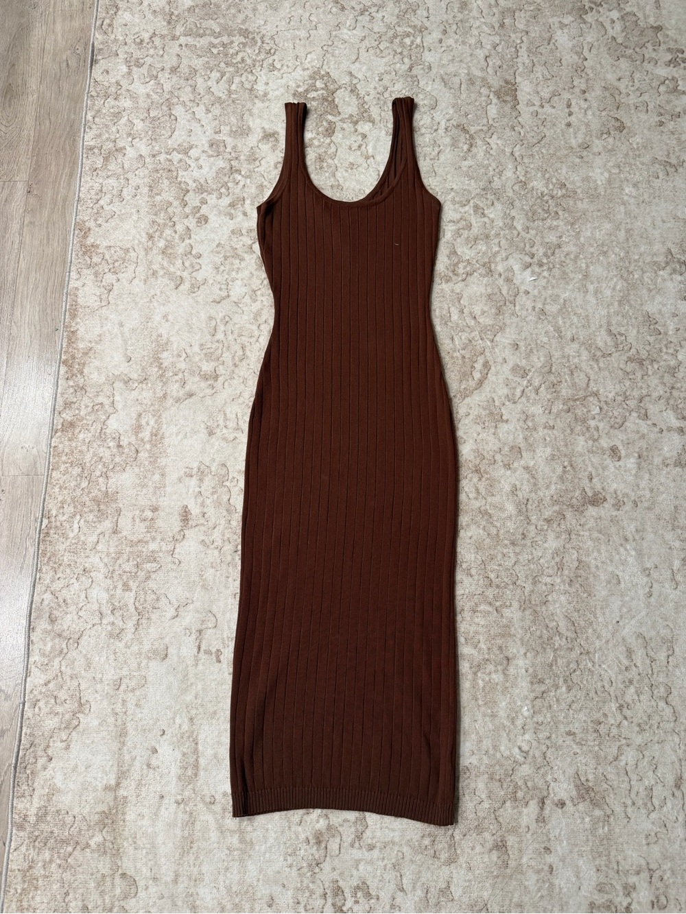 Windsor Ribbed Maxi Tank Dress - Chocolate Brown